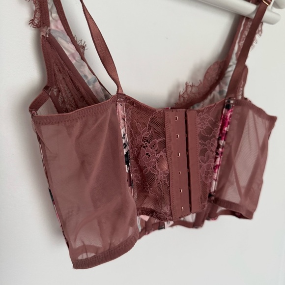 VICTORIAS SECRET DREAM ANGELS UNLINED CORSET BUSTIER BRA TOP size M - Picture 6 of 10
